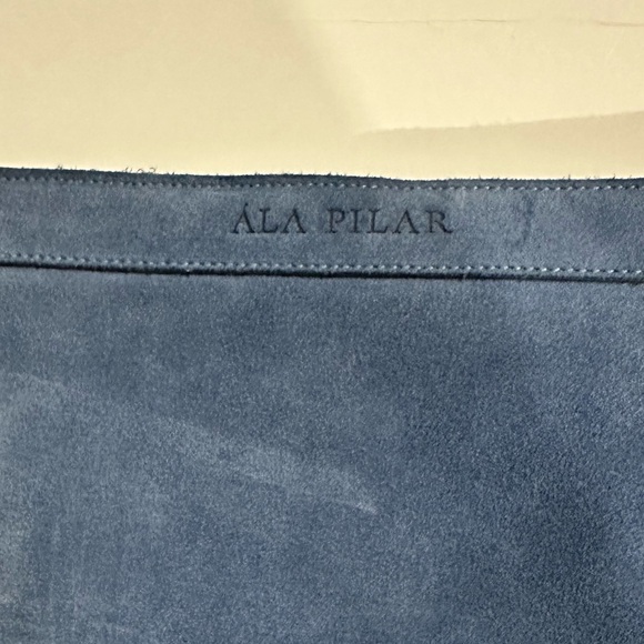 ALA PILAR BAG - BEAUTIFUL SUEDE BLUE - BRAND NEW - Picture 3 of 5